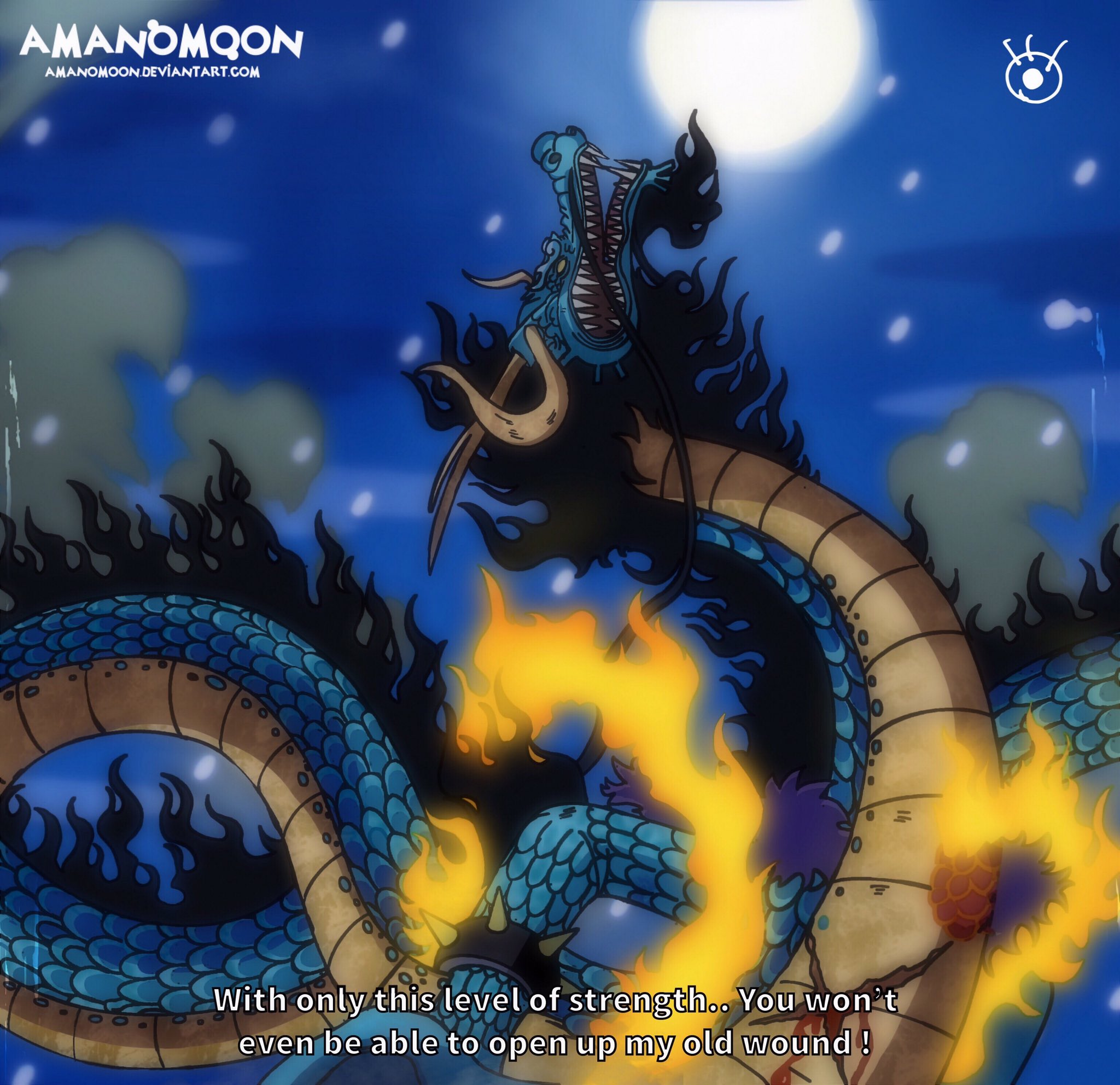 One Piece Chapter 993 Kikunojo And Kaido Dragon By Amanomoon On Deviantart