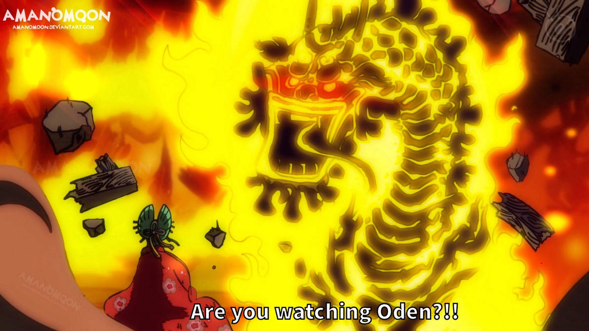 One Piece1047 Orochi Dragon Hiyori Komurasaki fire