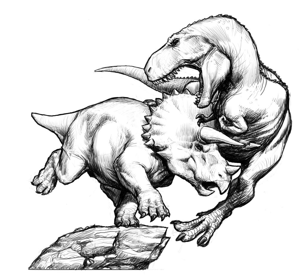 Triceratops vs T-Rex