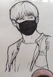 V from bts sketch