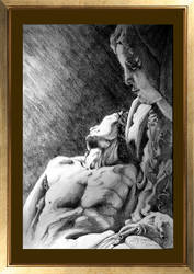 PIETA -by Michelangelo (study drawing)