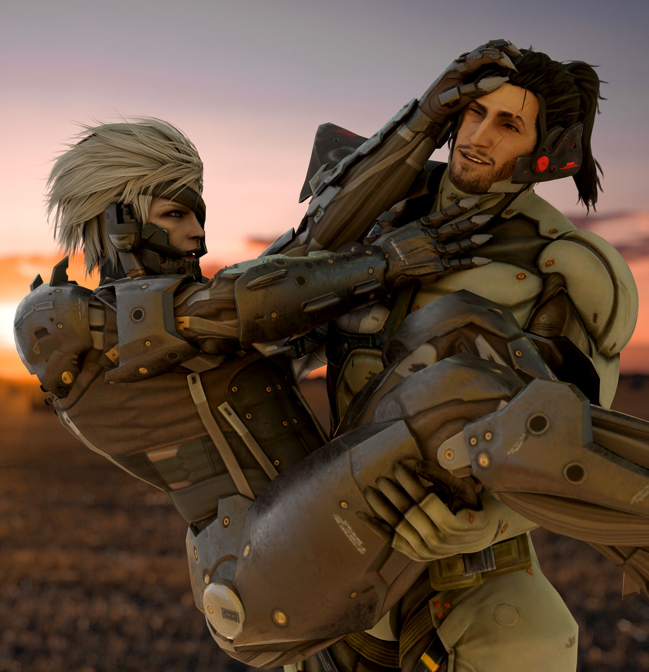 Metal Gear Rising Revengeance Raiden and Sam by miza-ky on DeviantArt