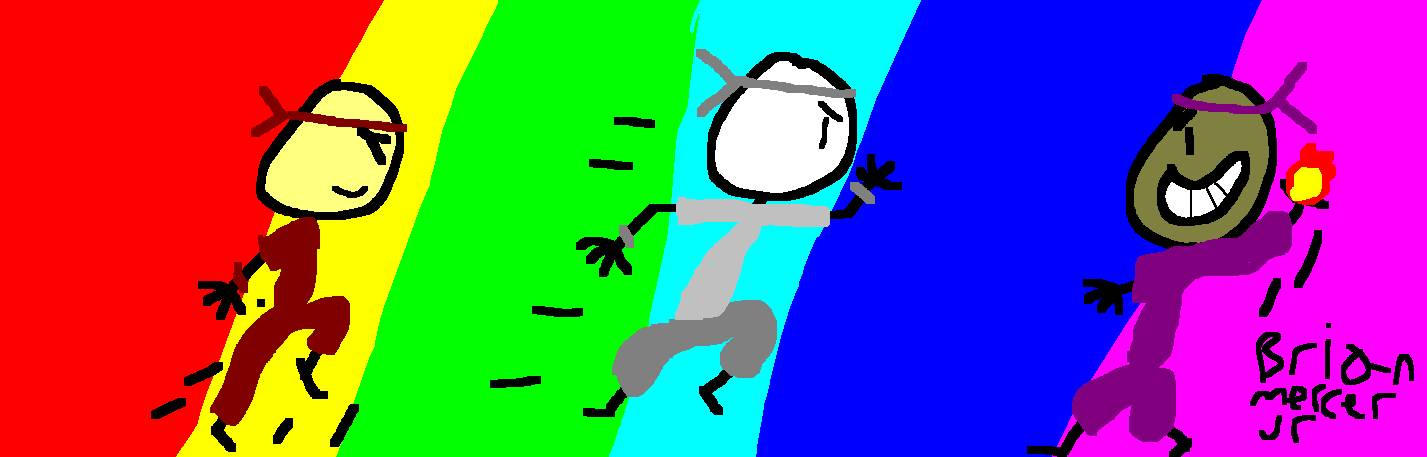 Rainbow Race Drawing by brianmercer2004 on DeviantArt