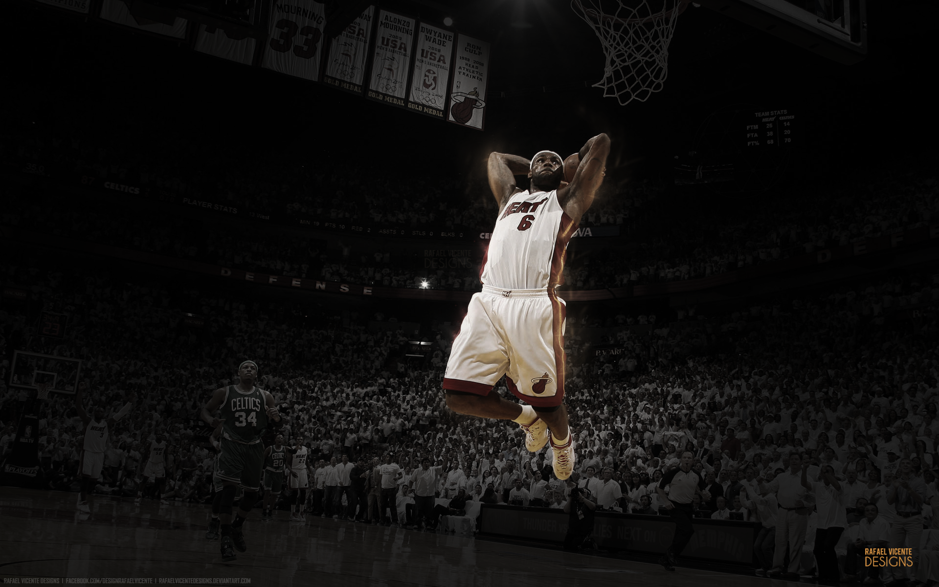 LeBron James Wallpaper l Rafael Vicente Designs