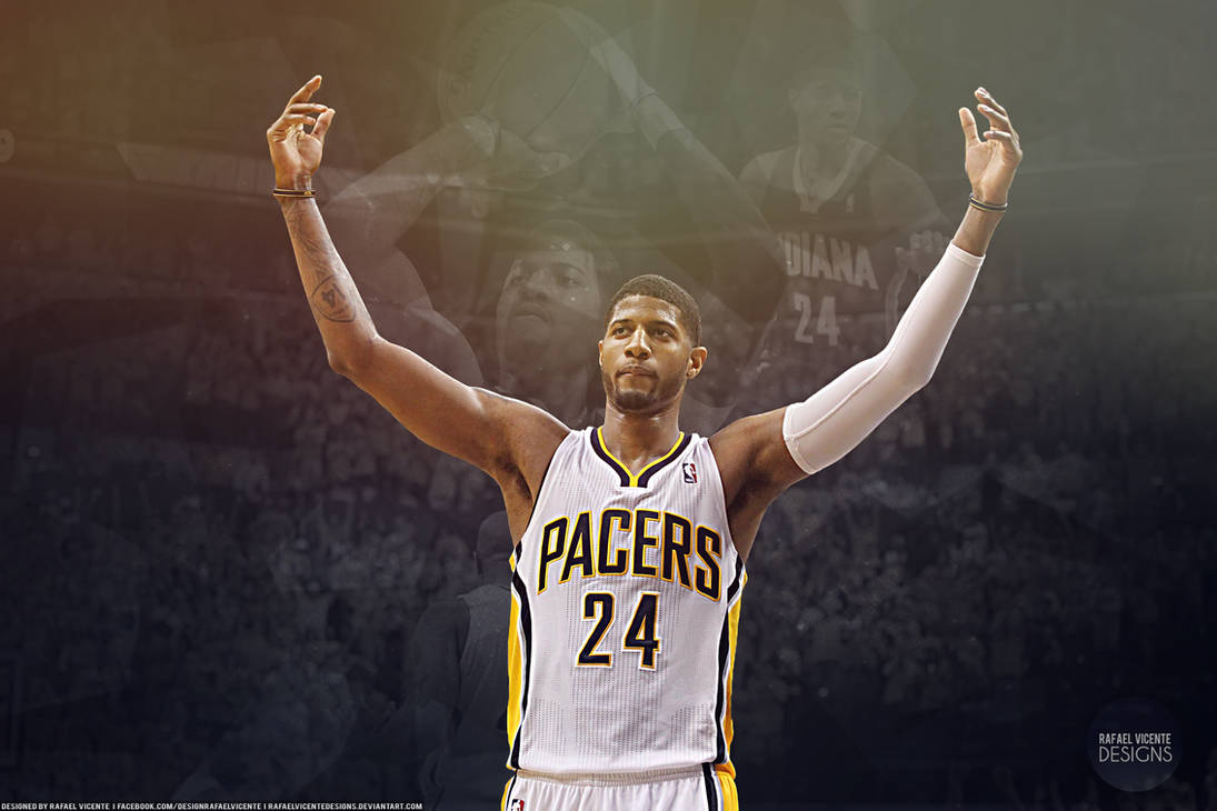 Paul George wallpaper by RafaelVicenteDesigns on DeviantArt