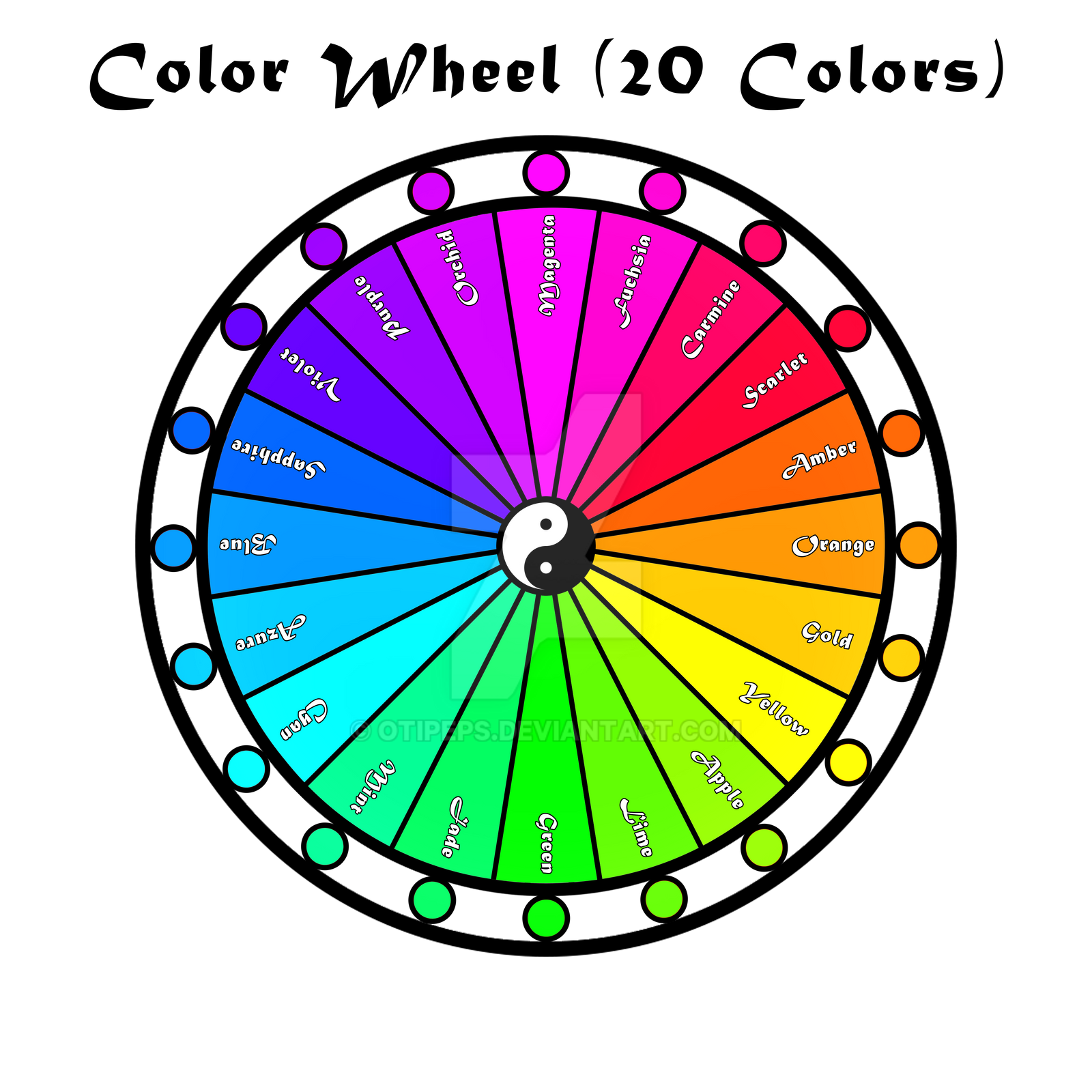 22 Color Wheel The Color Wheel- 20 colors by Otipeps on DeviantArt