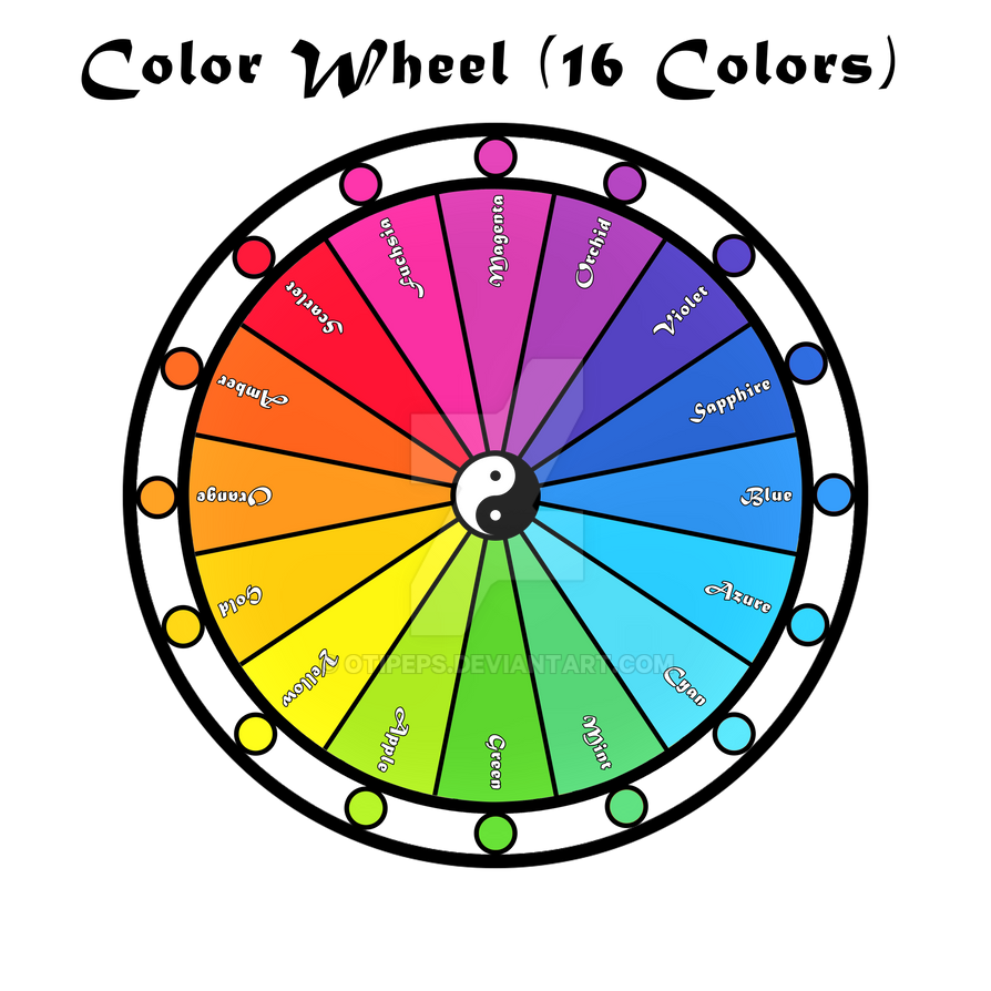 The Color Wheel- 16 colors by Otipeps on DeviantArt