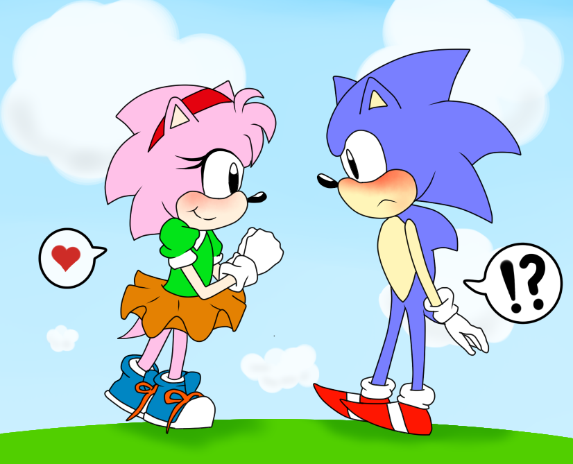 Sonamy - Classic Sonic by MineDobla3 on DeviantArt