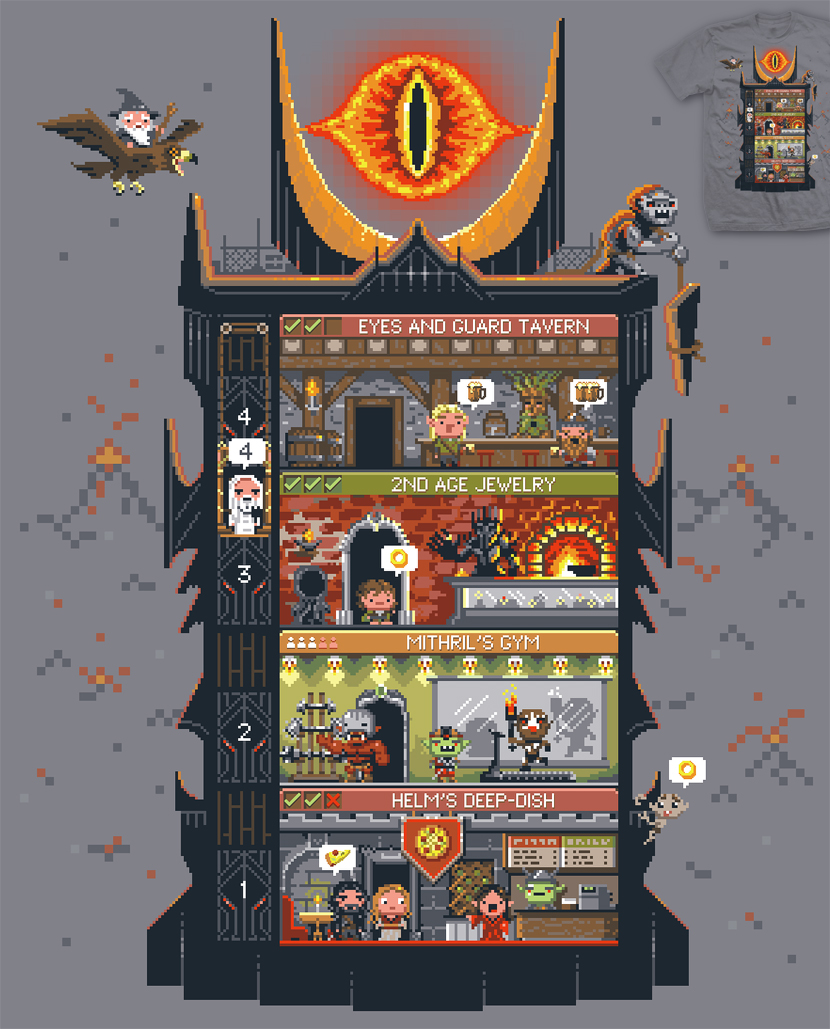Tiny Dark-Tower tee by InfinityWave