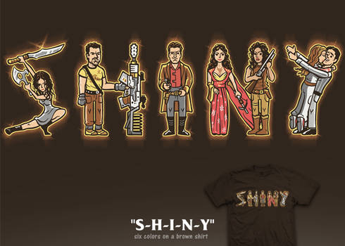 s-h-i-n-y tee