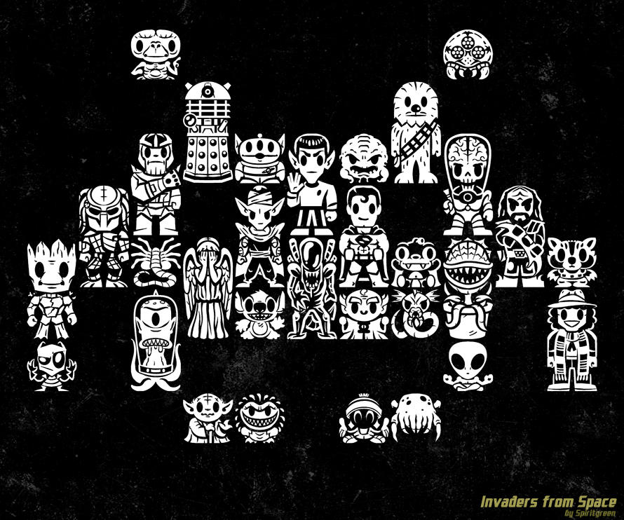 Invaders From Space by SpiritgreenArt on DeviantArt