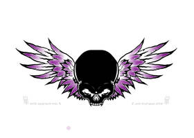 Back Tattoo purple ver1