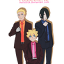 Render-Naruto,Boruto Y Sasuke en Traje By MelodiUk