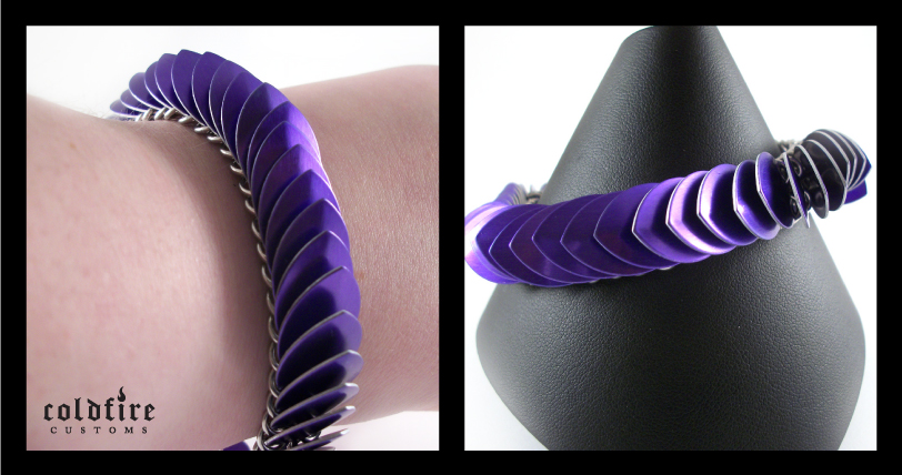 Purple Scale Bracelet