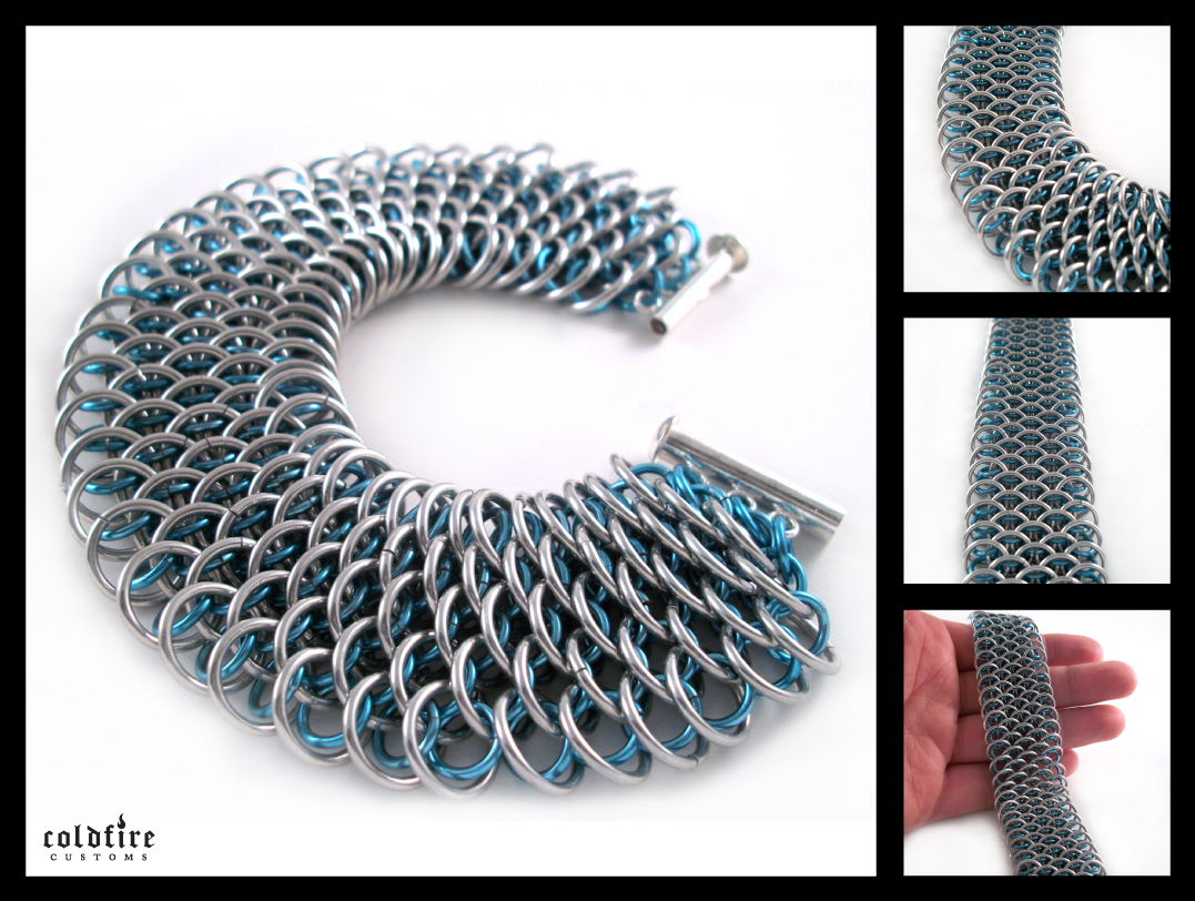 Ice Blue Dragonscale Bracelet