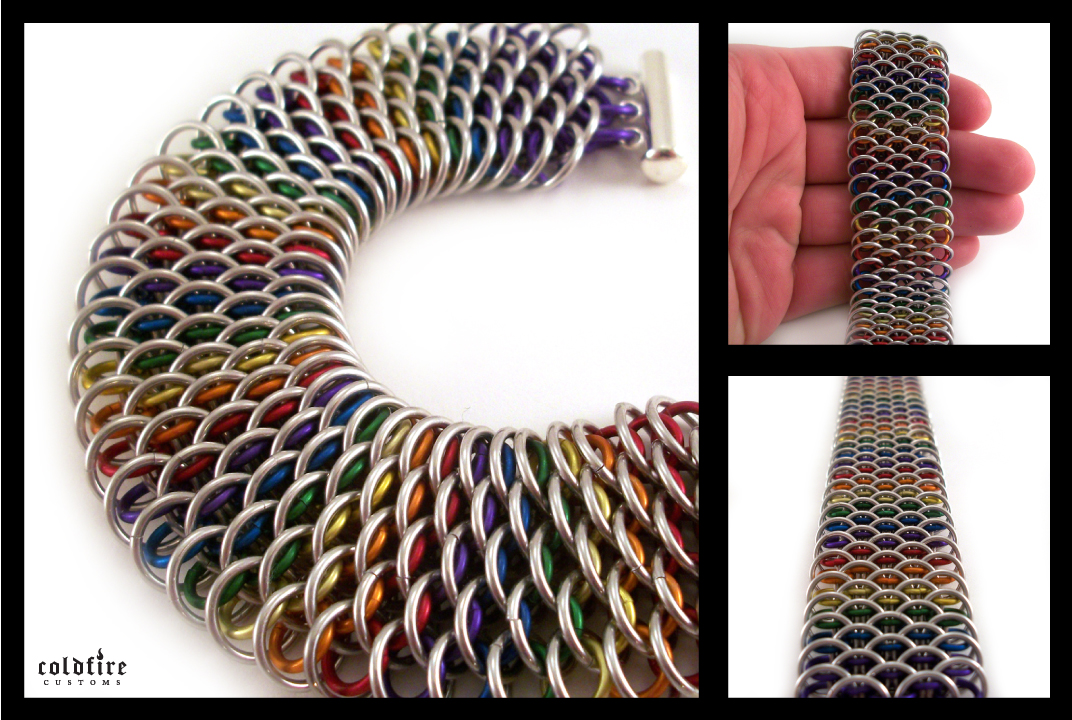 Rainbow Dragonscale Bracelet