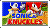 Sonic and Knuckles stamp by 5-3-10-4