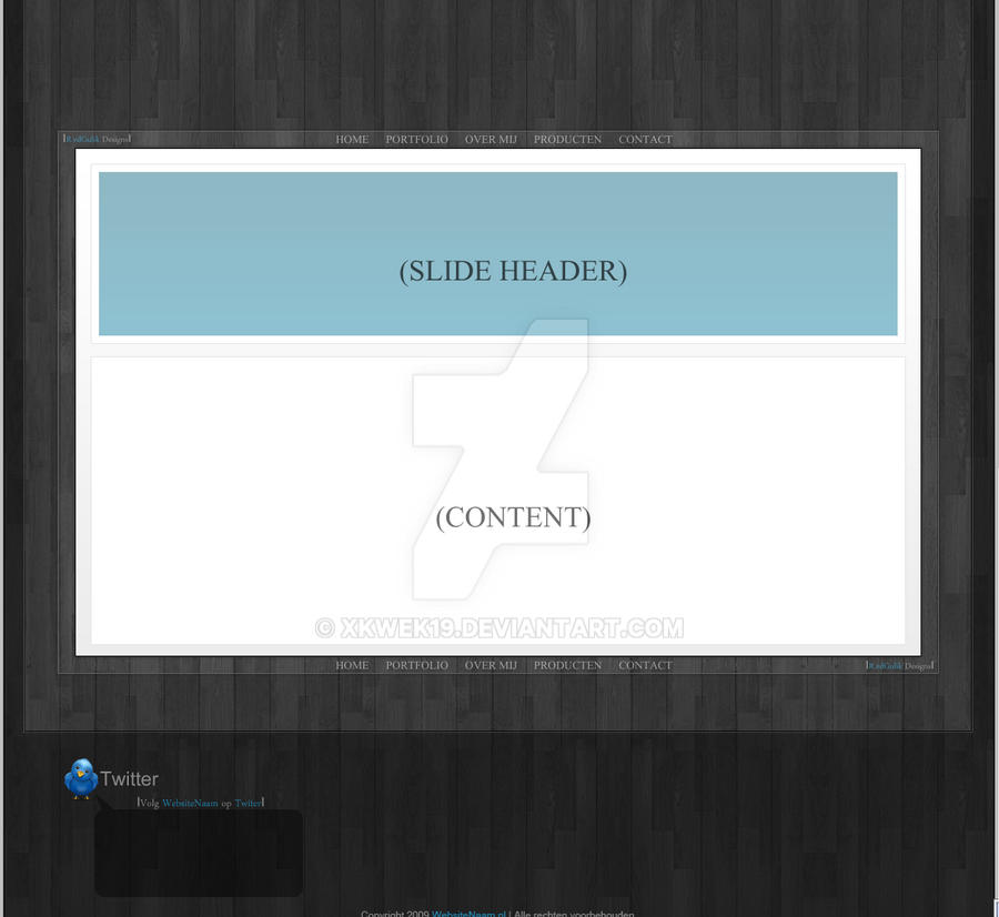 Website layout by xKwek19 on DeviantArt