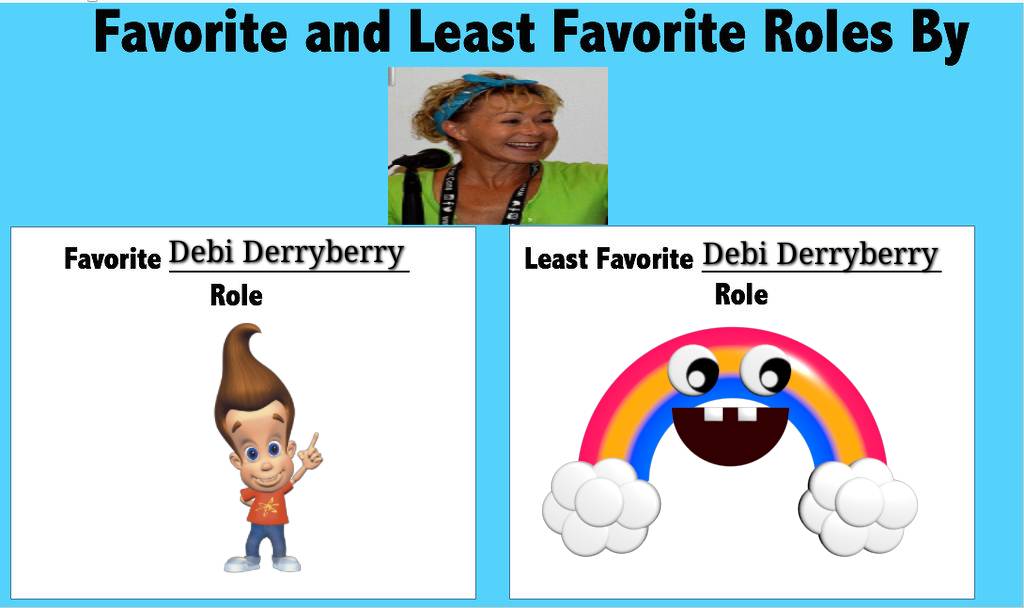 Favorite and least favorite Debi Derryberry roles by xenomorphhybrid123 ...