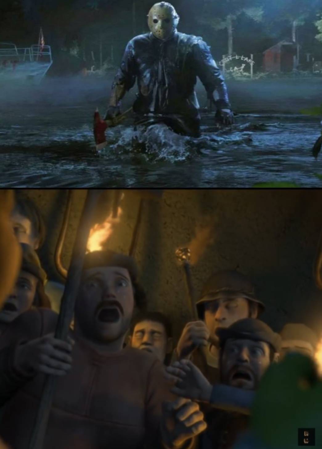 Jason Voorhees scares ogre hunters by xenomorphhybrid123 on DeviantArt