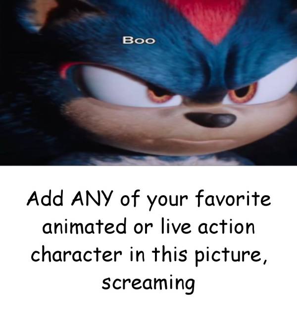 Shadow says boo template by xenomorphhybrid123 on DeviantArt