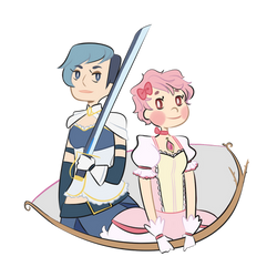 short hair!magical girls