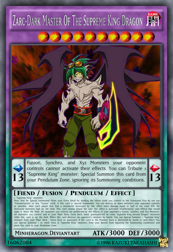 yugioh arc v zarc card Supreme King Servant Dragon Clear Wing | Yu-Gi-Oh! ARC-V Wiki
