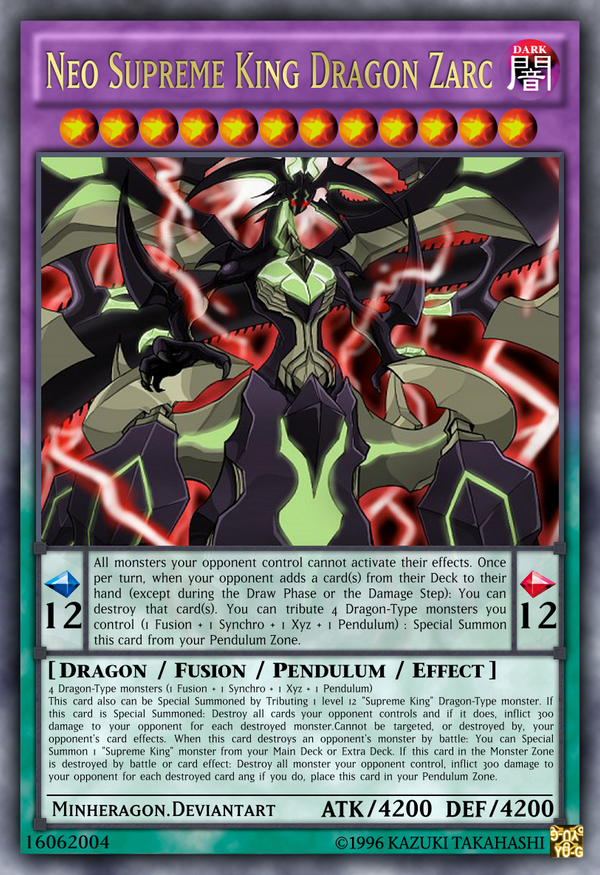 yugioh supreme king zarc deck Z-ARC LOSP-JP015 Prismatic Secret Over Frame Japanese LOCR Supreme King Dragon Zarc |