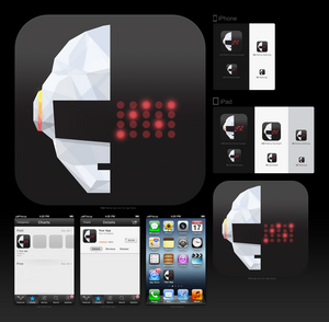 Daft Punk LED controller iOS App Icon