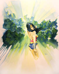 Wonder Woman, Through the trees... by MikeKretz