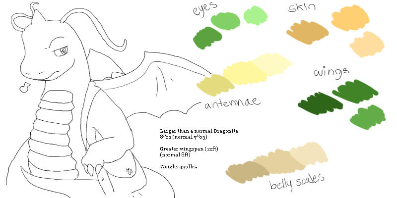 Dragonite -REFERENCE Sheet- by cheruppi on DeviantArt
