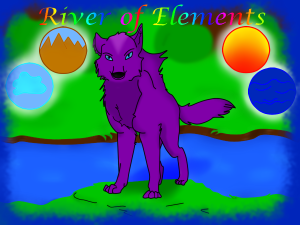 Header for a website (River of Elements