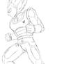 Vegeta Rough Sketch in Progress...