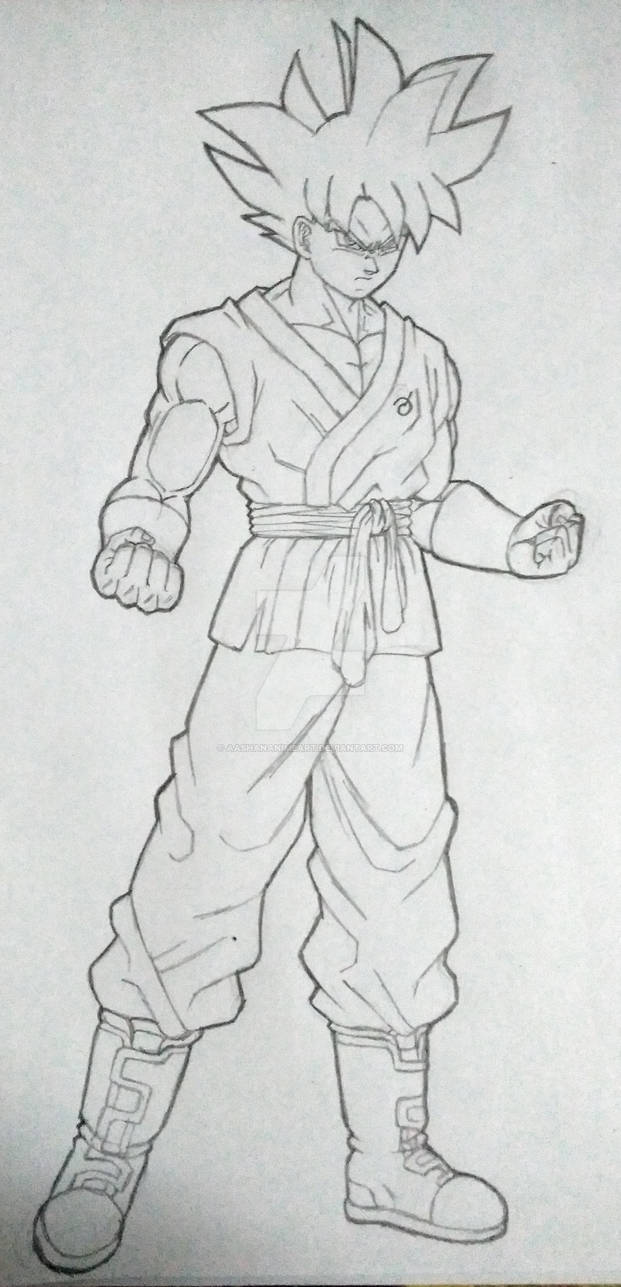 Dragon ball super goku ultra instinct coloring pages