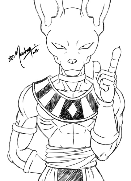 Beerus by AashanAnimeArt on DeviantArt