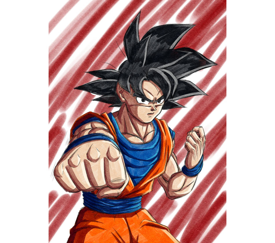 Goku. DM for Commission Prices! by AashanAnimeArt on DeviantArt