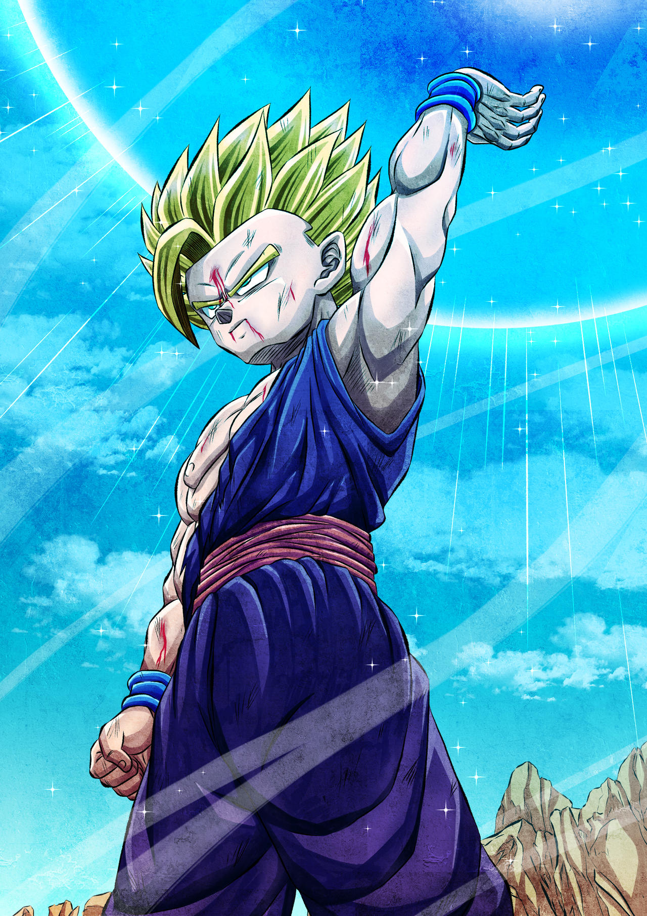 Teen Gohan. DM for Commission Prices! by AashanAnimeArt on DeviantArt