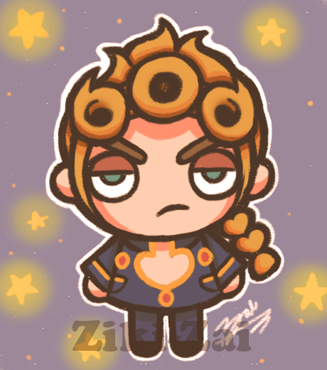 Giorno Giovanna Pucca style