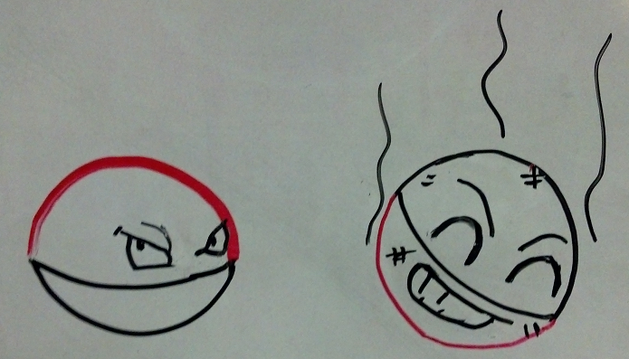 Voltorb Explode Voltorb and Electrode by KusaNin on DeviantArt