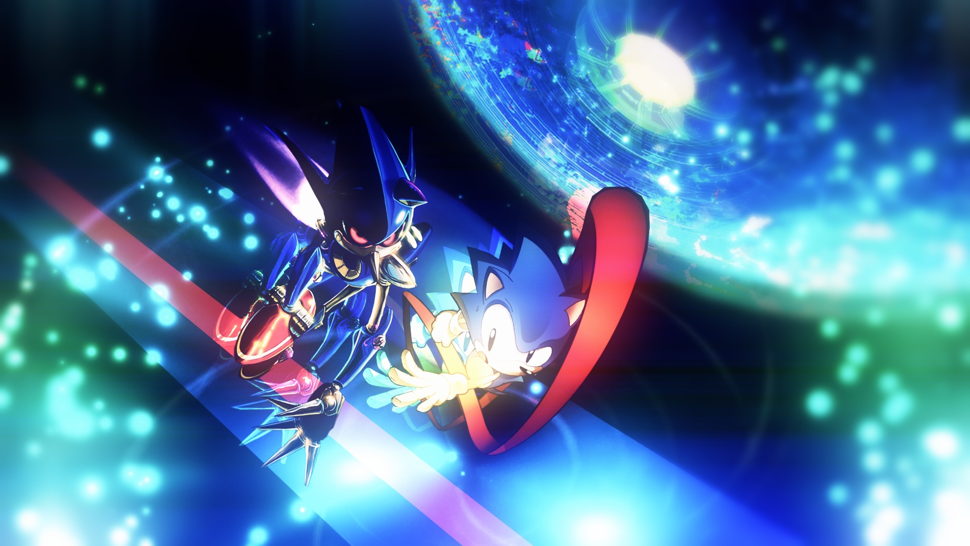Sonic and Metal by RealSonicSpeed