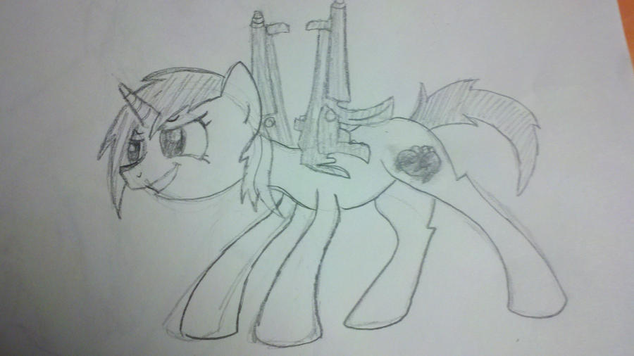 Machinegun fisty alicorn . . . thing