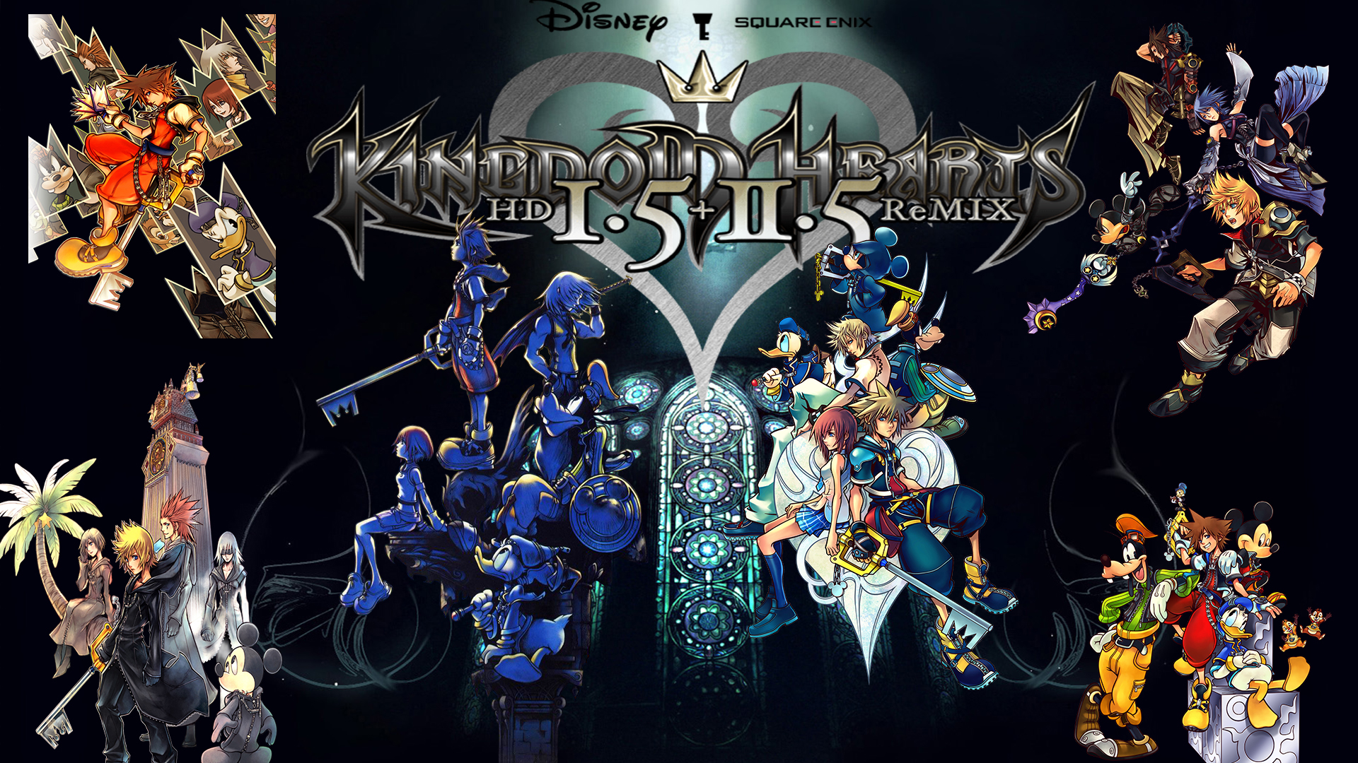 kingdom hearts final mix wallpaper