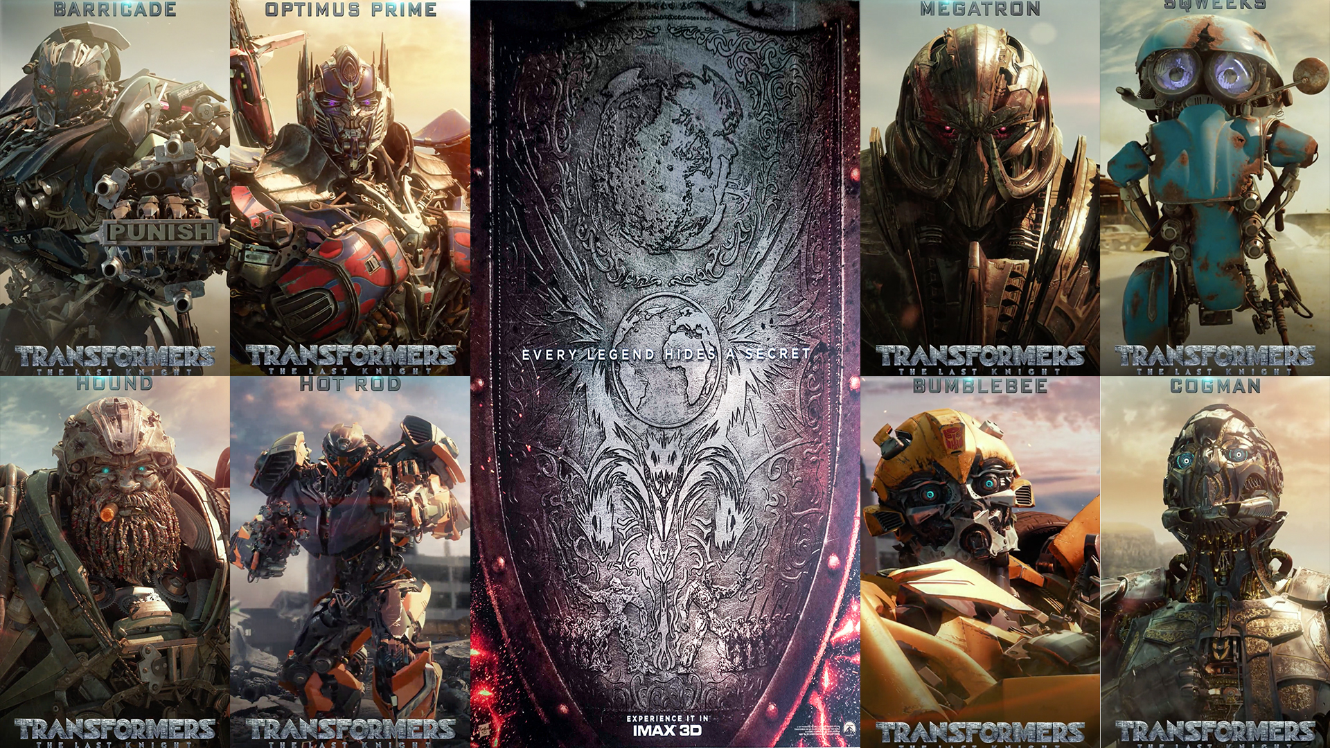 Transformers The Last Knight Character Posters By The Dark Mamba