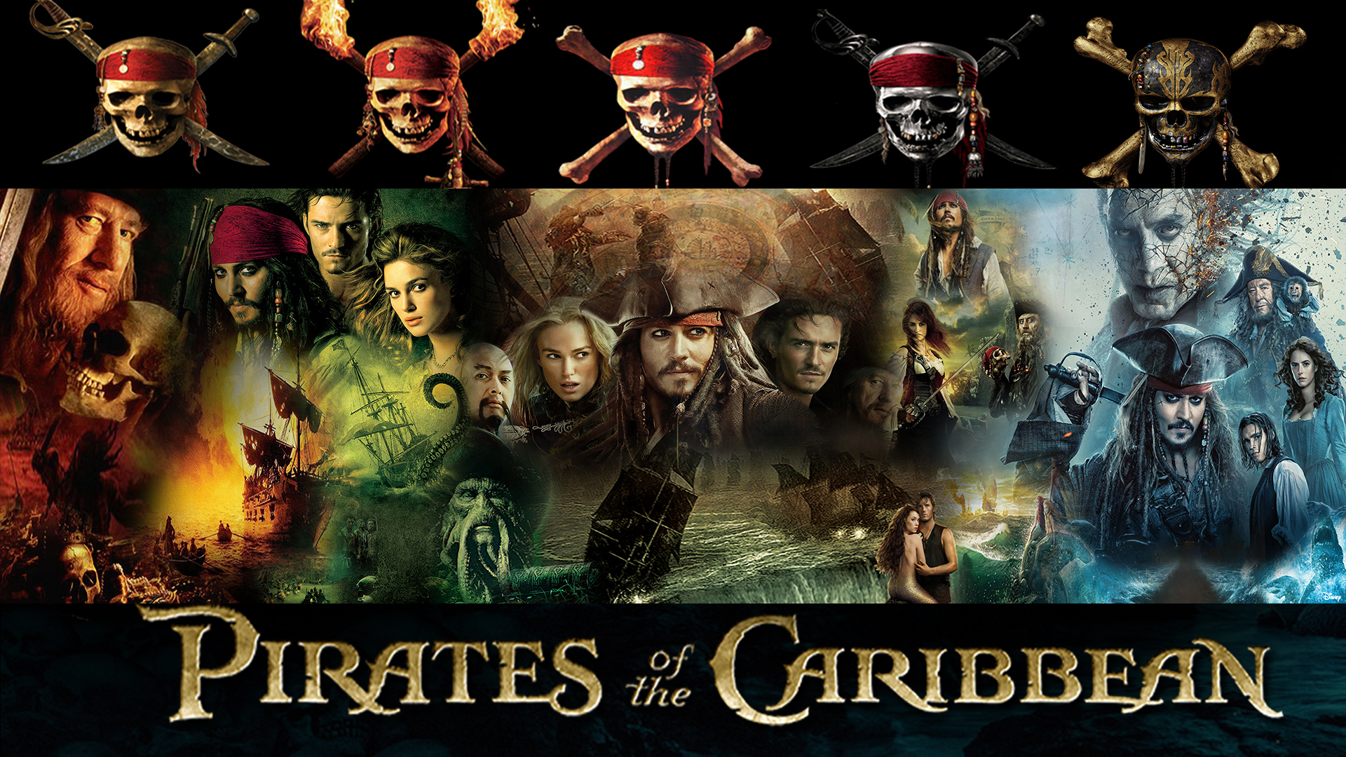 Pirates of the Caribbean 1-5 Series Wallpaper by Thekingblader995 on  DeviantArt