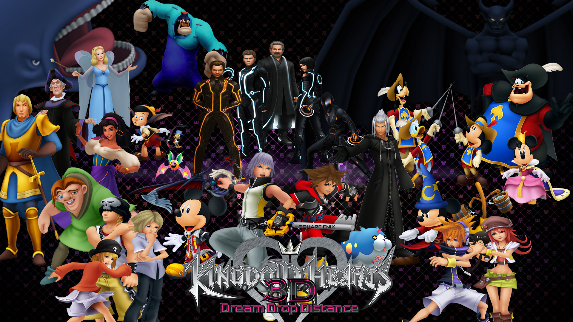 Kingdom Hearts Dream Drop Distance Wallpaper By The Dark Mamba Kingdom Hearts Dream Drop Distance Wallpaper By The Dark Mamba