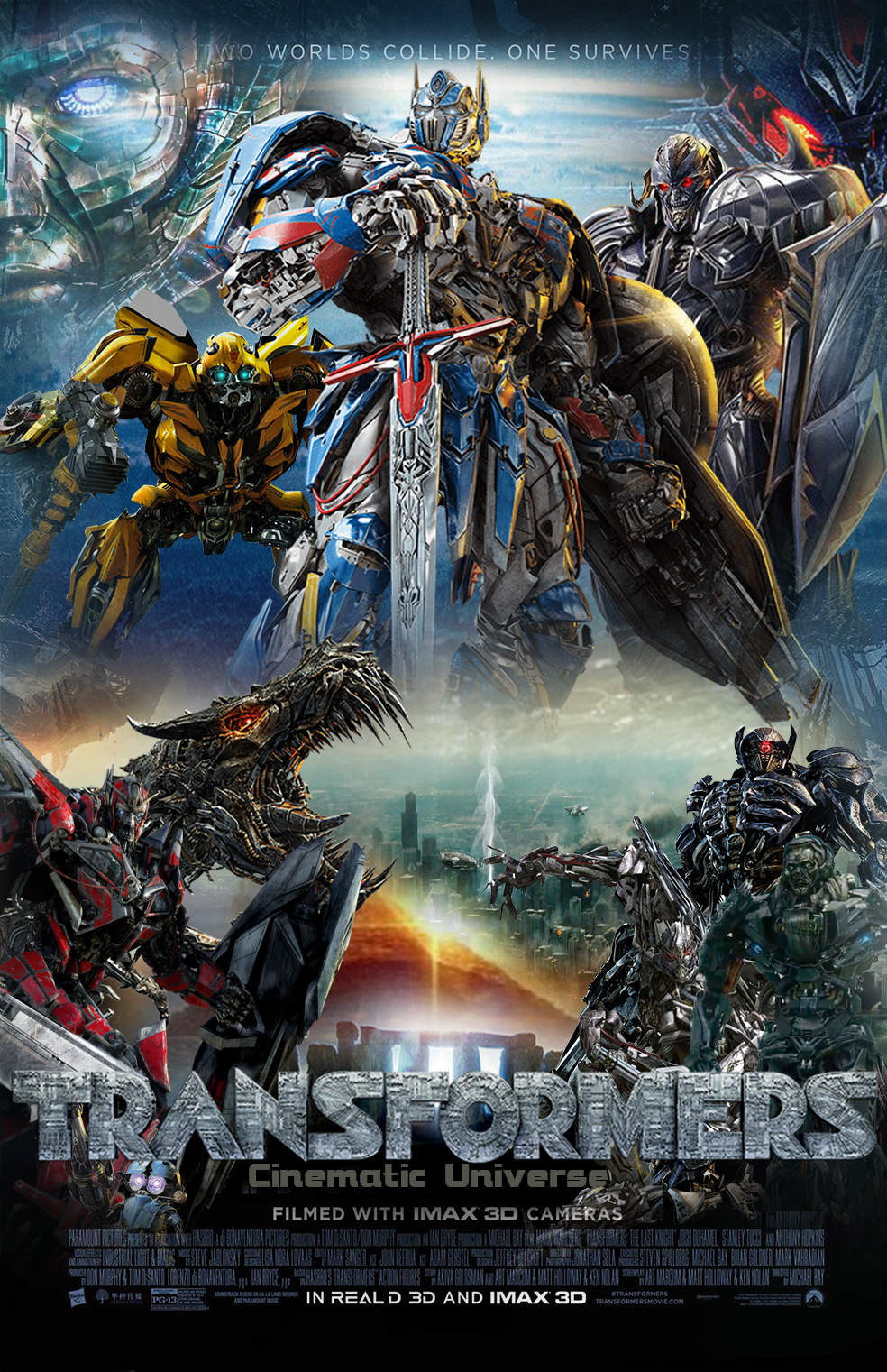 Transformers Cinematic Universe Theatrical Poster by Thekingblader995