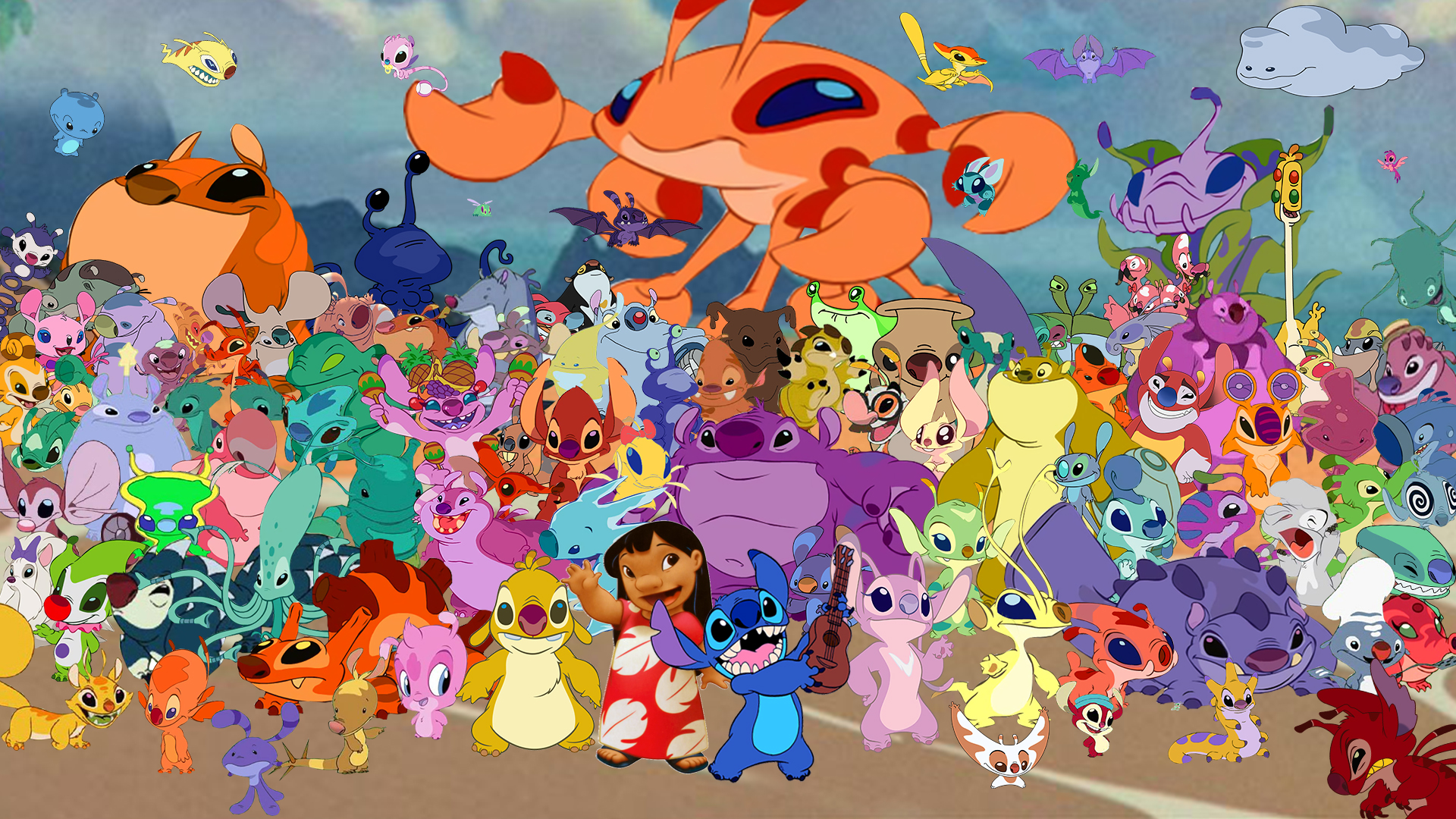 626 Day: Lilo and Stitch Wallpaper - 20th Ann. by Thekingblader995