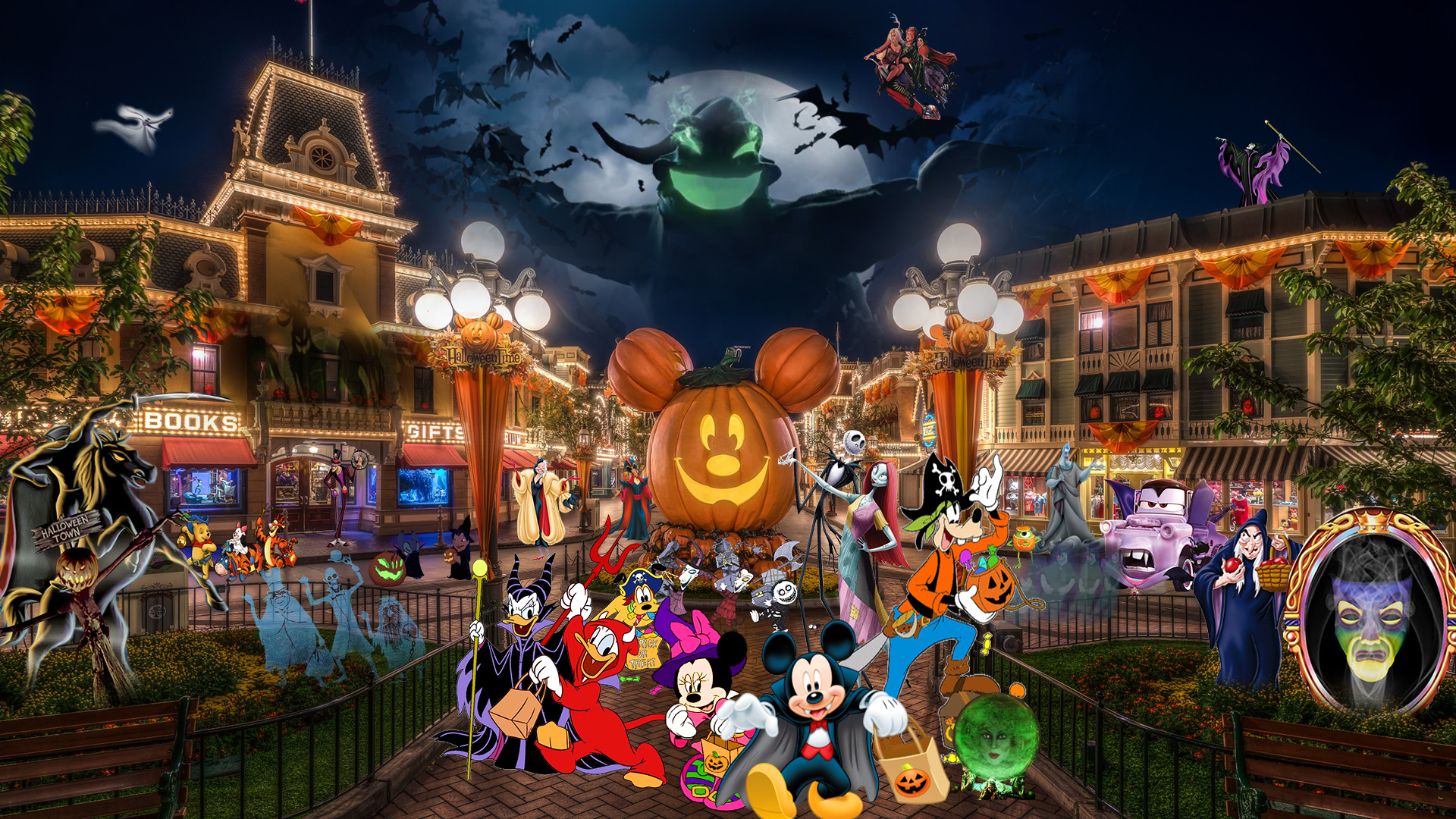 Disneyland: Halloween Wallpaper by The-Dark-Mamba-995 on DeviantArt