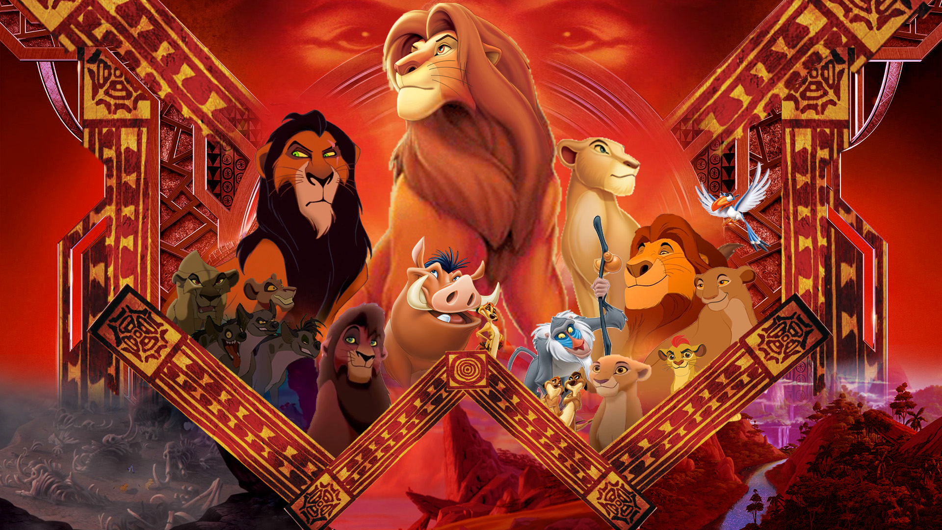 The Lion King Wallpaper (Black Panther Style) by The-Dark-Mamba-995 on