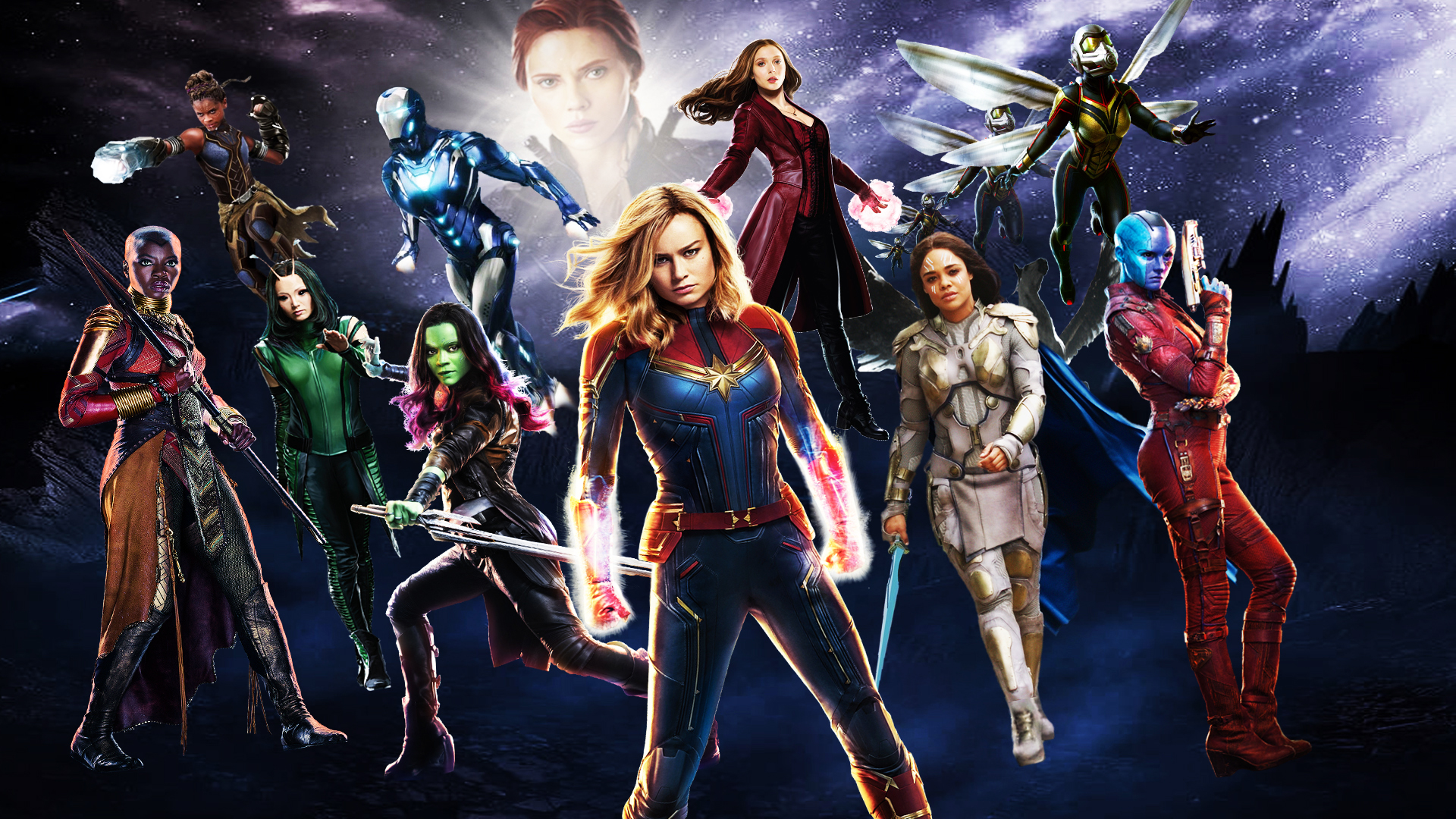 Marvel Ladies Wallpaper by Thekingblader995 on DeviantArt Marvel Ladies Wallpaper by Thekingblader995 on DeviantArt